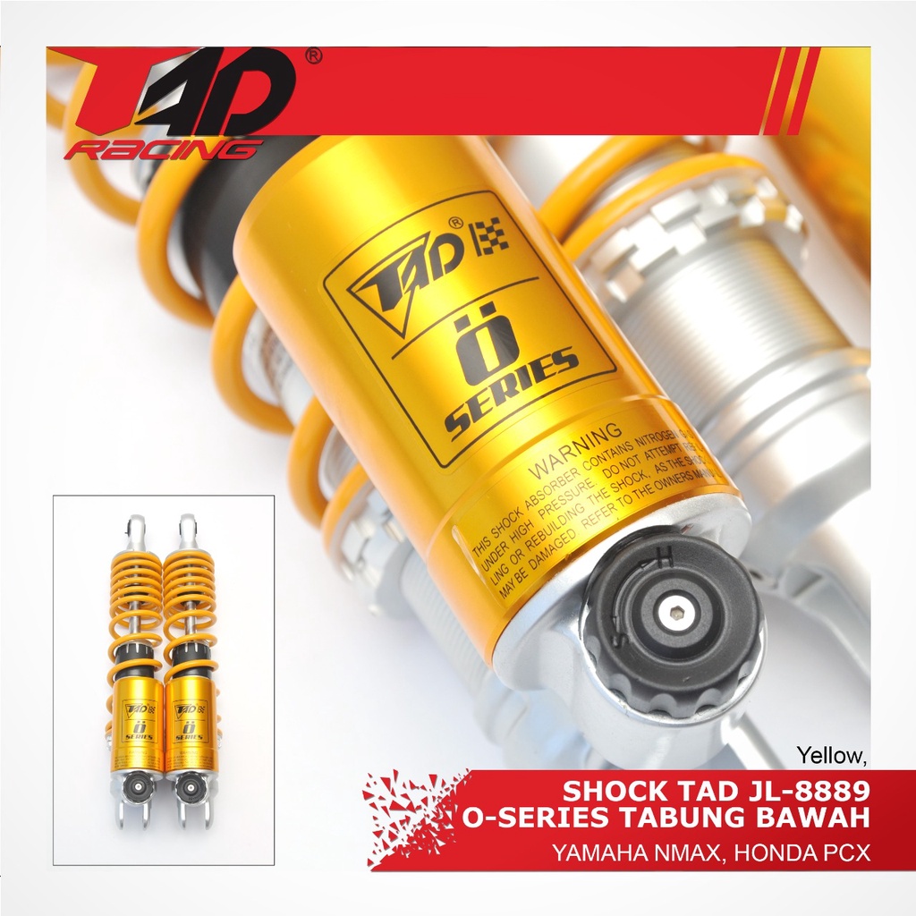 SHOCK TAD O-SERIES 8889-350MM PCX TABUNG BAWAH YELLOW