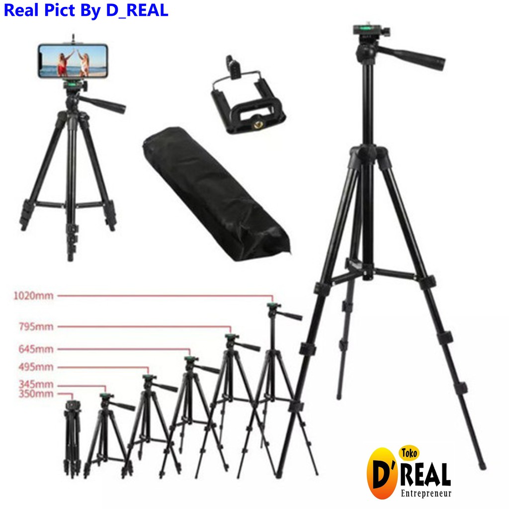 TRIPOD HANDPHONE 3120A HOLDER U / TRIPOD KAMERA KAKI STABILIZER 1 METER