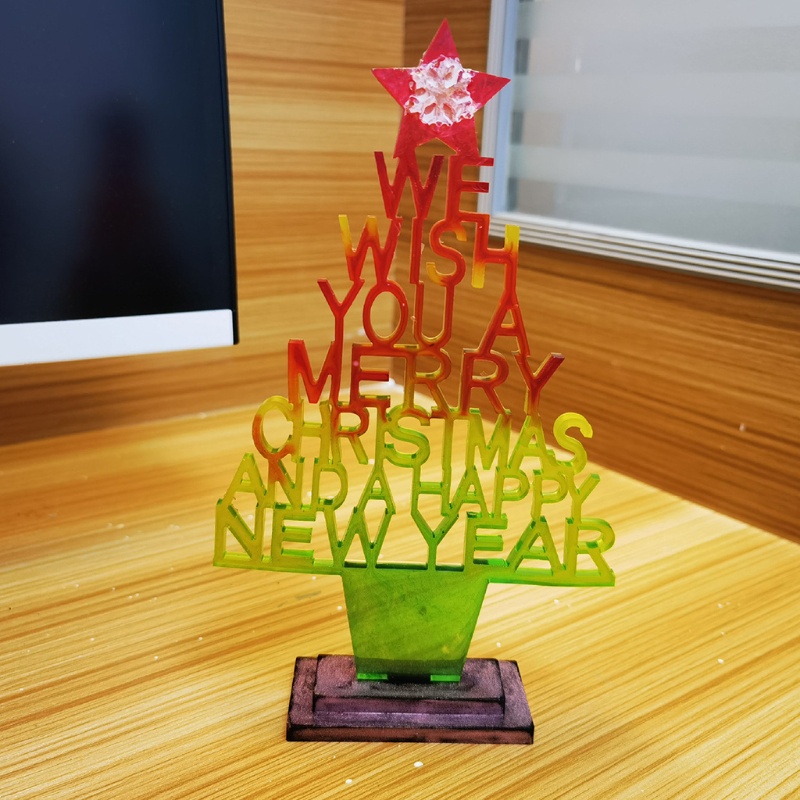 Siy Cetakan Epoksi Bentuk Pohon Natal 3d Bahan Silikon Untuk Kerajinan Tangan Diy