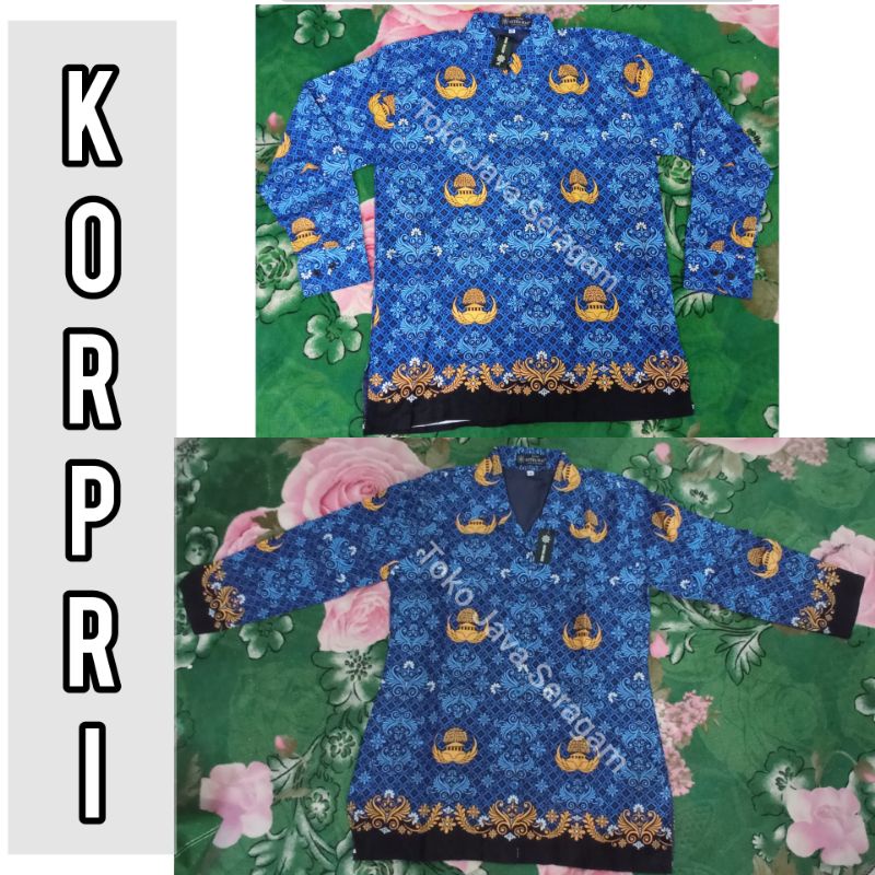 Baju Korpri Furing dan Tidak Furing PNS ANS Terbaru 2022 Kopri Batik Dinas Lengan Panjang Pria Wanit
