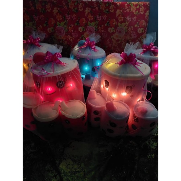 NEW year Boneka Boba beranak LED jaring murah anak 3