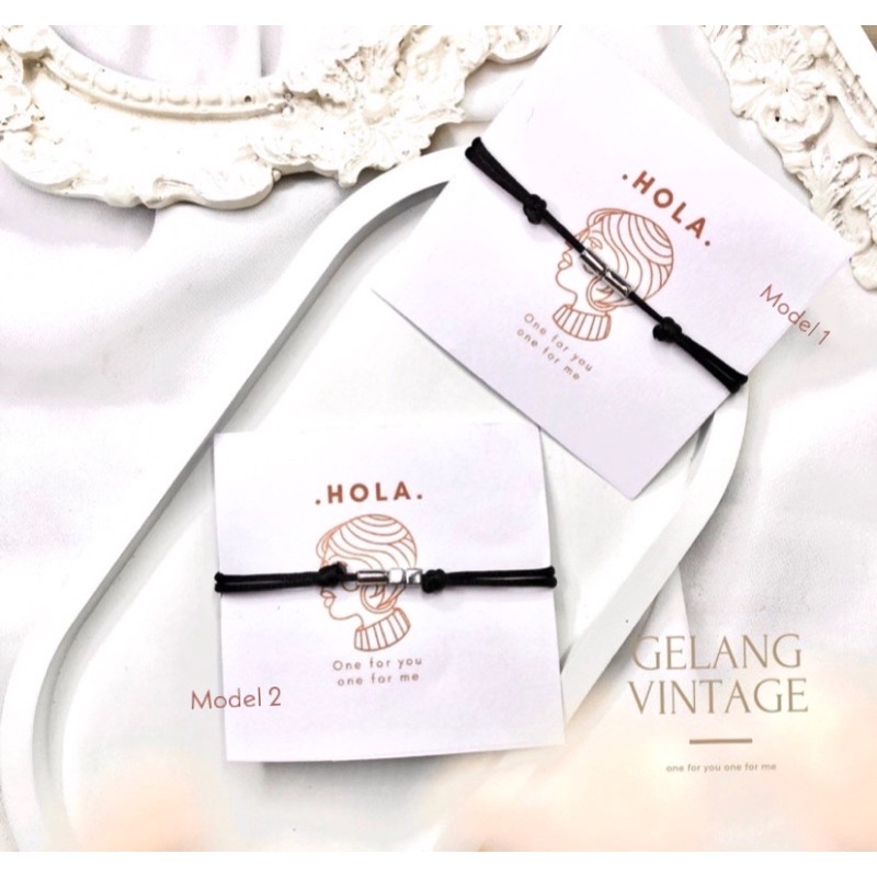 (COD) Gelang Couple Mine &amp; Yours dadu/mix - FREE BOX