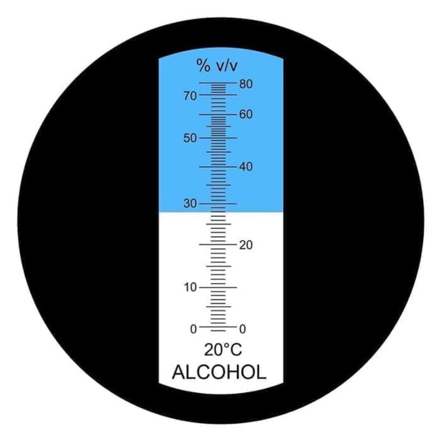 Refractometer Alcohol 0-80% Alat Ukur Kadar Alkohol