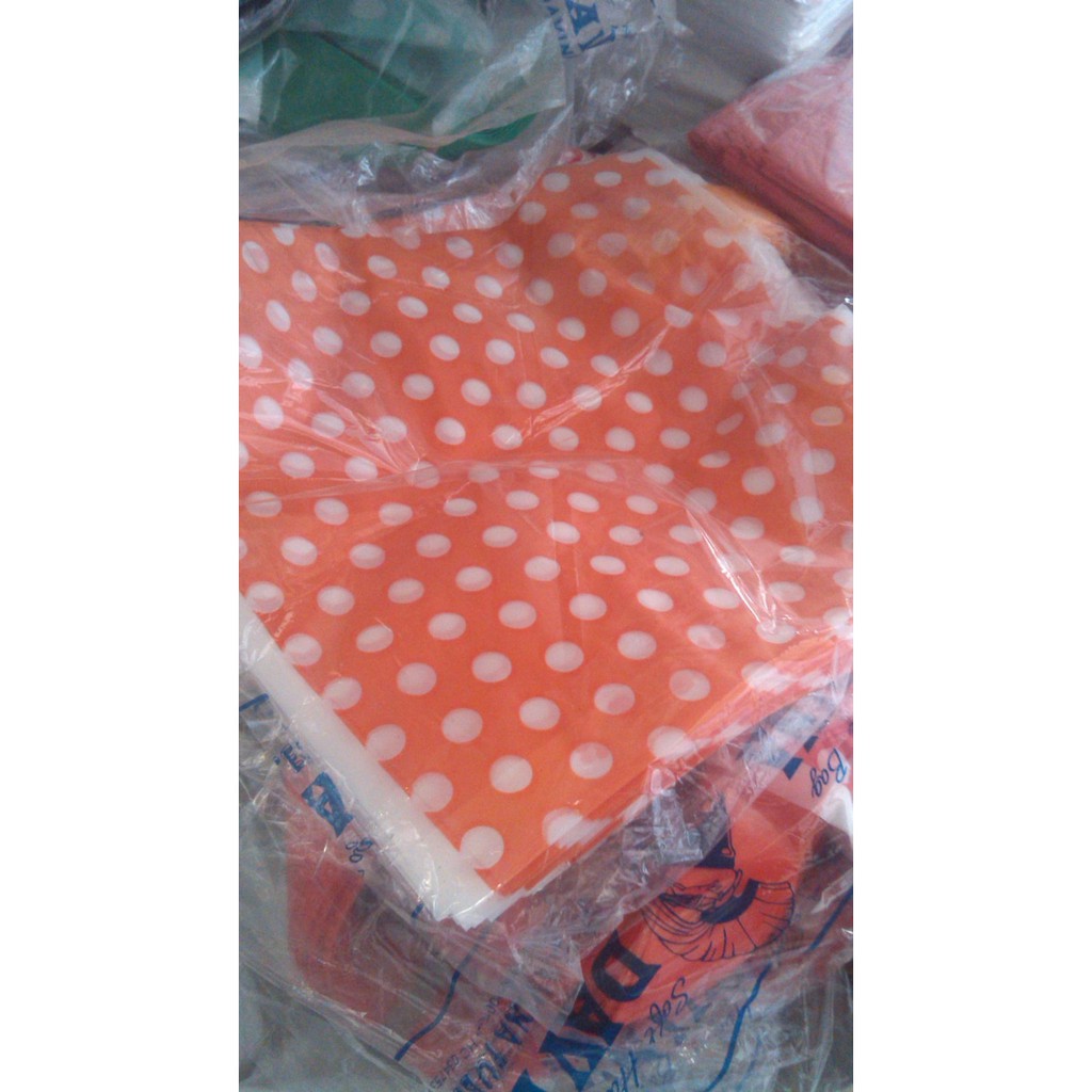 

Kantong tas Plastik polkadot size 24