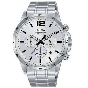 Alba AT3E29X1 Men Silver White Stainless AT3E29 ORIGINAL garansi resmi