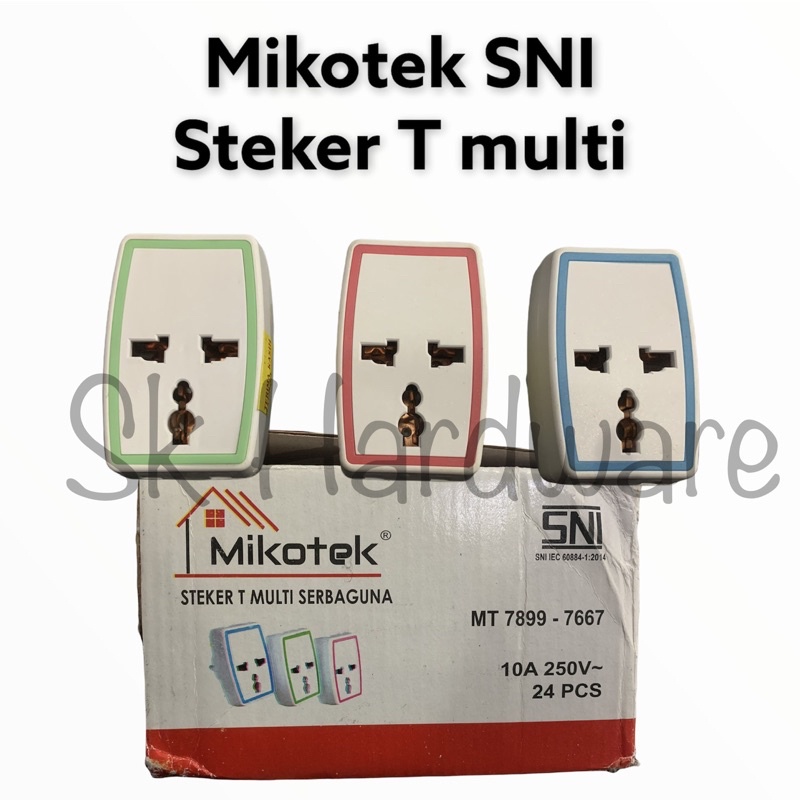 Steker T multi mikotek SNI