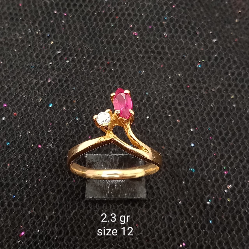 Cincin Emas 17K - 2.3 gr Kadar 750 - 72