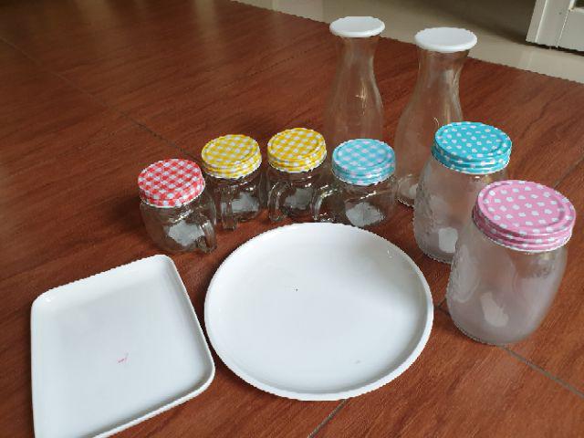 Polka Jar Tutup Stainless 500 Ml | Glass Jar | Toples Kaca | Cookies Jar