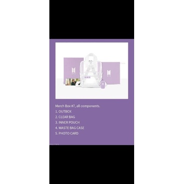 Sharing Merch Box 7 BTS