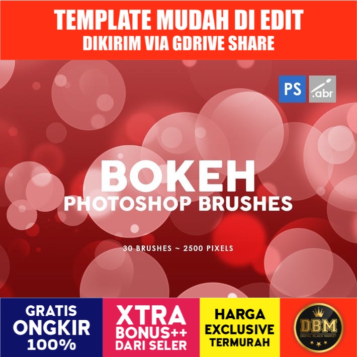 30 Bokeh - Photoshop Stamp Brushes