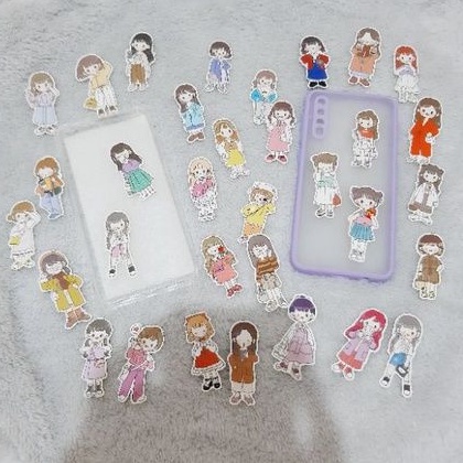 

sticker lucu / sticker murah bentuk gadis cantik