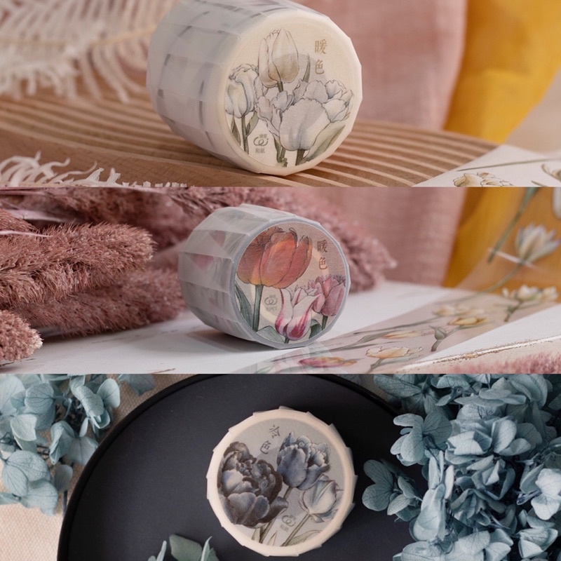 

[Sample] Loi Design Tulips Washi & PET Tape