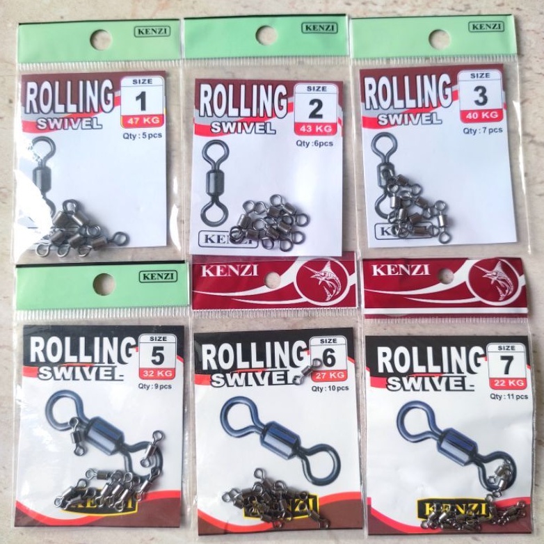 Rolling Swivel / Kili-Kili Kenzi Ukuran 1-7