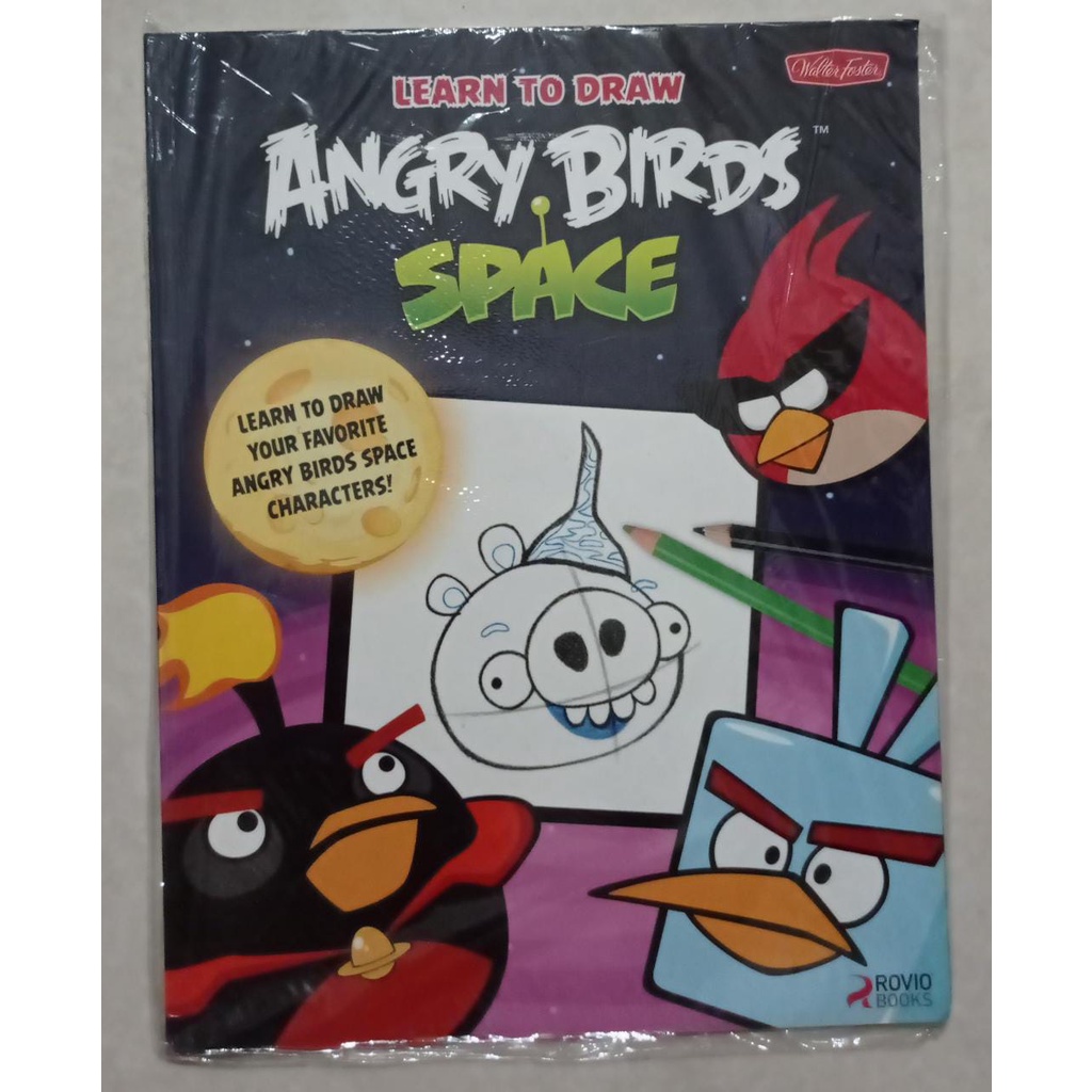 

[ SEGEL, ORI ] Import book/ buku impor/ international book/ art book/ learn to draw ~ Angry birds space