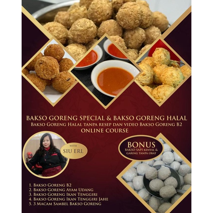 

[COD] Paket Kursus Online Bakso Goreng Special [COD]