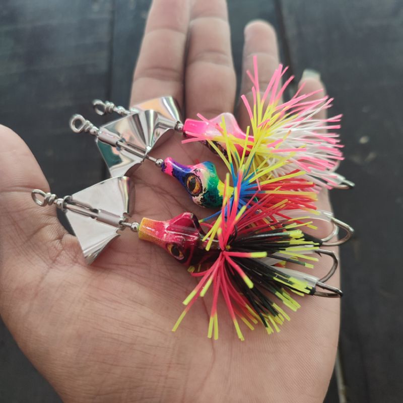 SLASH BAIT SUPER MINI 6GRAM KAMVRET LURE I UMPAN CASTING IKAN GANUS TOMAN