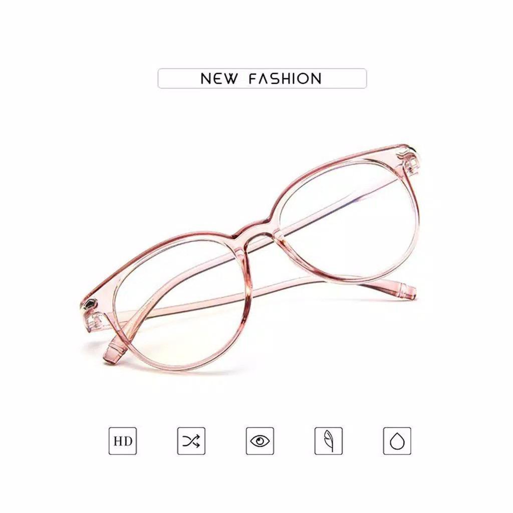 PA ✅ KACA MATA ANTI RADIASI Wanita Pria Frame Sunglasses Lensa Transparan Impor Kacamata KOREA BG KC005 (138)