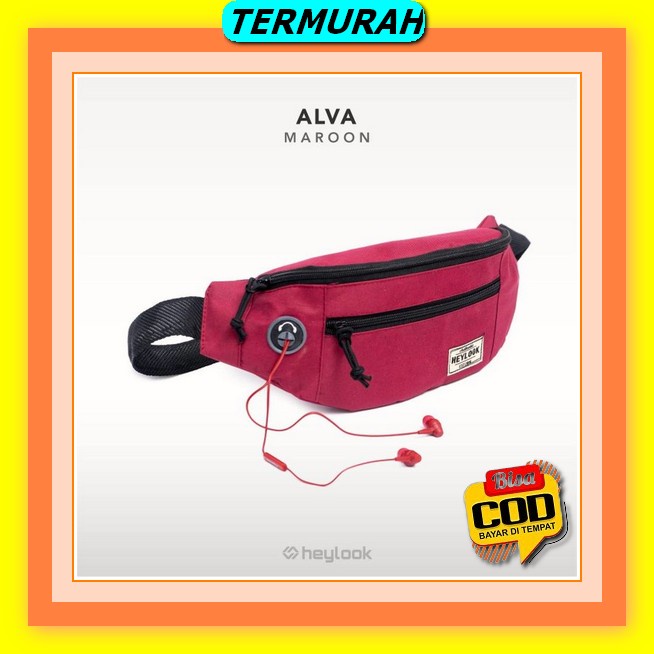 Tas Selempang Bisa Ransel Pria Slingbag Import Premium Hitam Ta627B5 Cience Bahu Shoulder Crossbody 