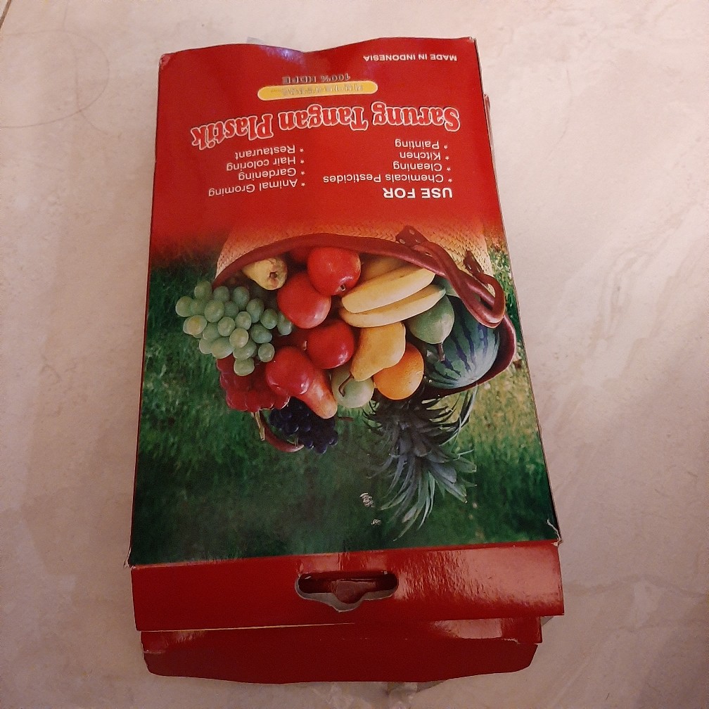 Sarung Tangan Plastik (isi 100 Lembar) / 50 Pasang