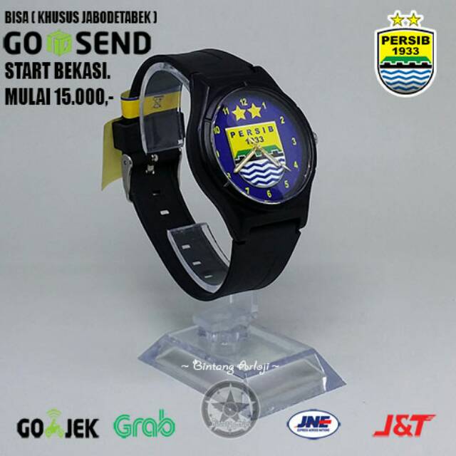 JAM TANGAN PERSIB ANTI AIR (+BOX JAM BB &amp; +BATREI CADANGAN)