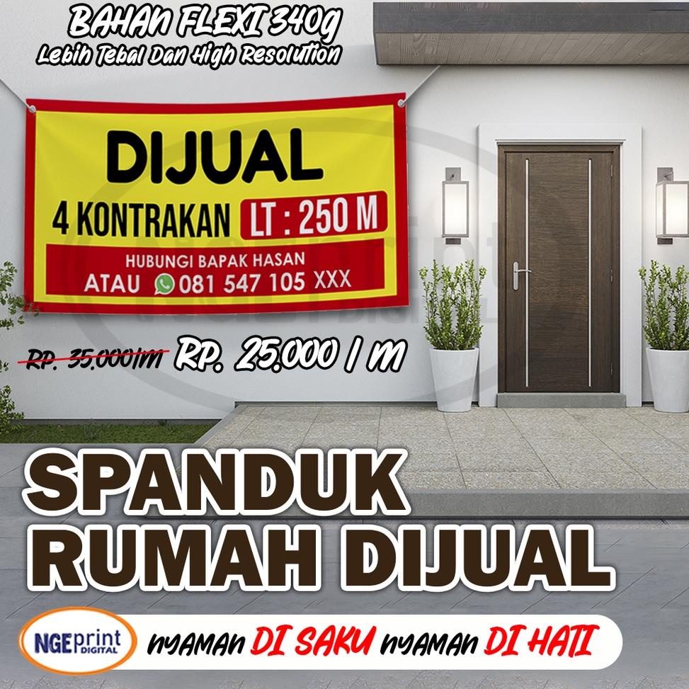 Ayo Beli //23e!! Spanduk Rumah Dijual / Rumah Disewakan / Rumah Dikontrakan Murah / Banner Rumah Dij