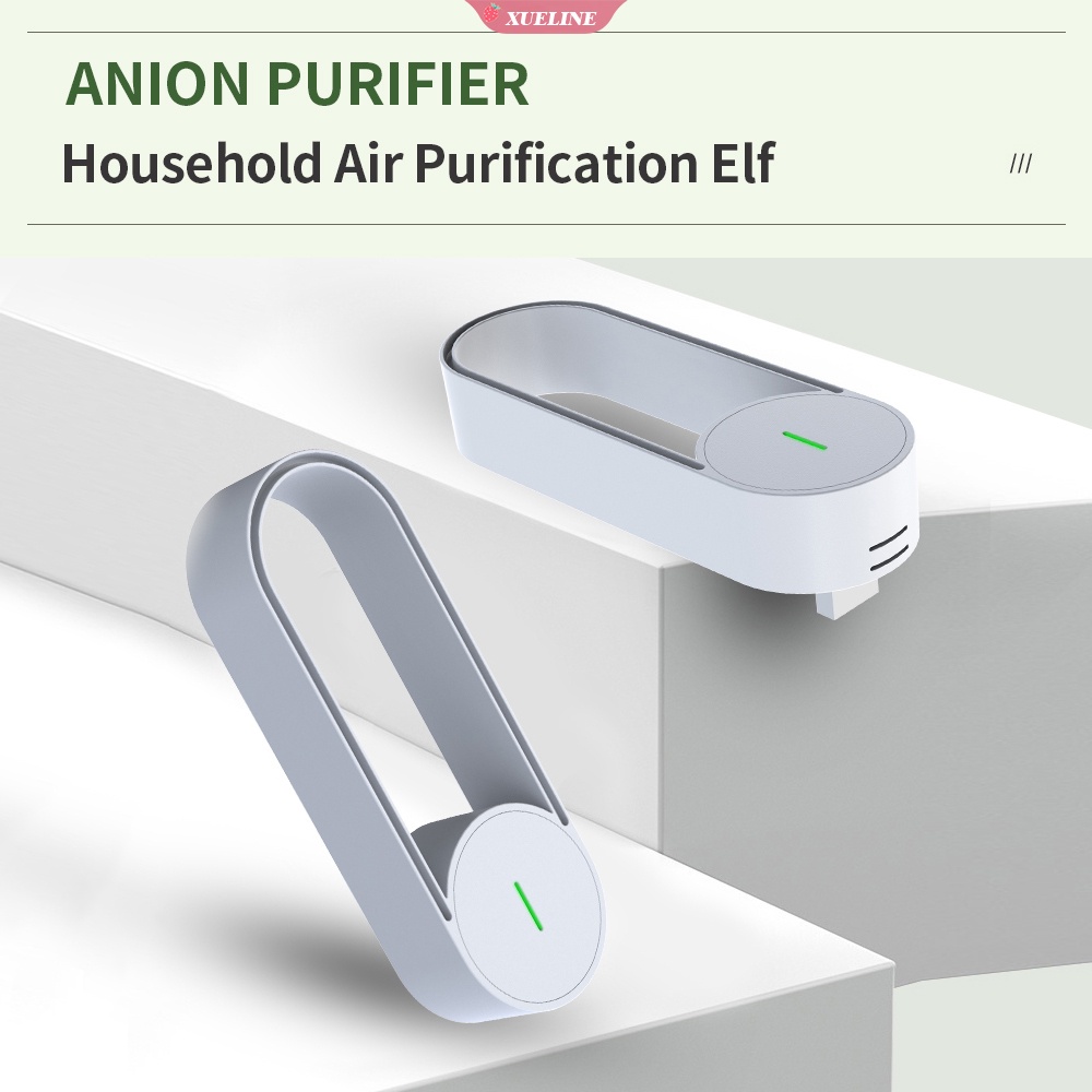 Air Purifier / Freshener / Ionizer / Penghilang Bau Mini Portable Hening Dengan Charger USB Untuk Mobil / Rumah / Kantor