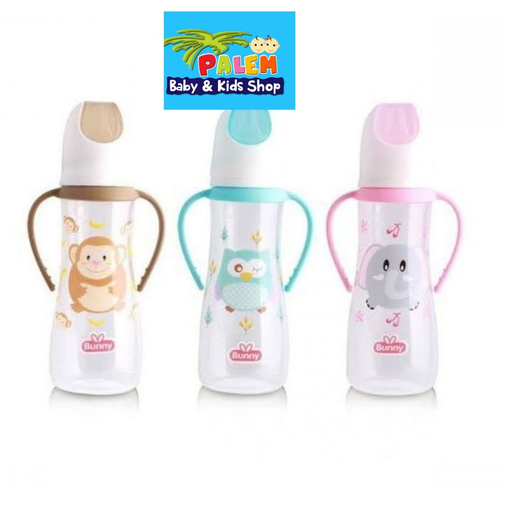 LUSTY BUNNY BOTOL SUSU WITH HANDLE 250ML dan 125ML