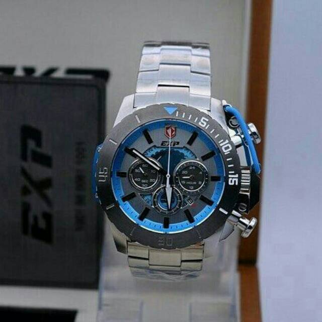 Jam Tangan Expedition E3002 Original Silver Blue