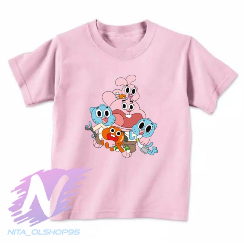 baju kaos anak the amazing world of gumball