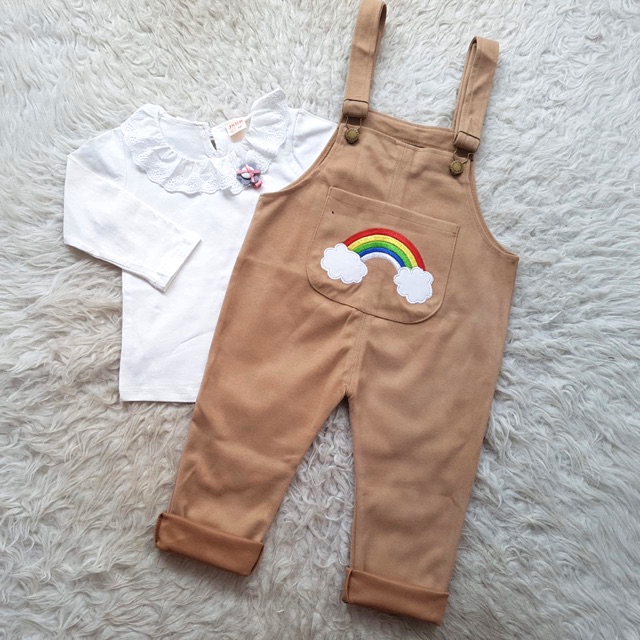 Baju Bayi IMPORT Rainbow Overall