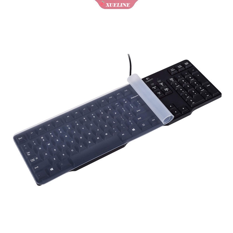 Cover Pelindung keyboard Ukuran Standar 44.5x14cm Bahan Silikon Anti Debu / Air Untuk PC