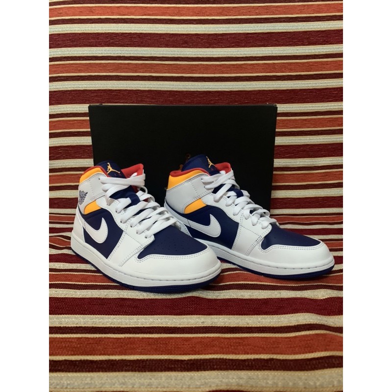 AJ 1 Mid Royal Blue Laser Orange