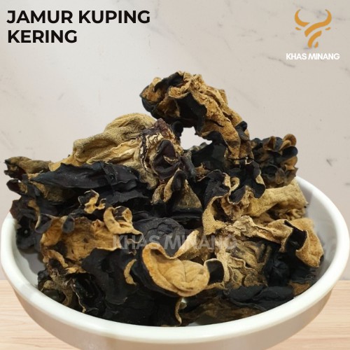 

Jamur Kuping Kering 25gr Jamur Kuping Hitam Putih Shitake Enoki Hioko Khas Minang