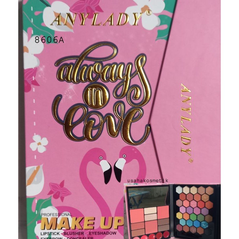 PROMO SUPER HOT!!!MAKE UP KIT PROFESSIONAL ANYLADY ALWAYS IN LOVE SUPERBIG NO.8606A