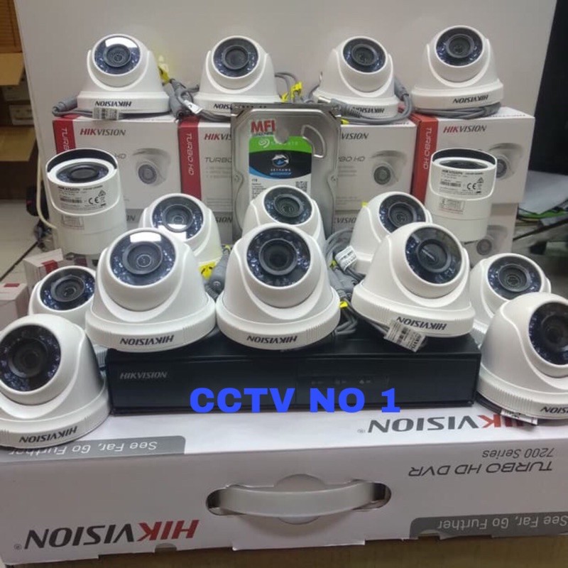 paket cctv hikvision 8ch 5 kamera hikvision 5mp dvr huhi-k1