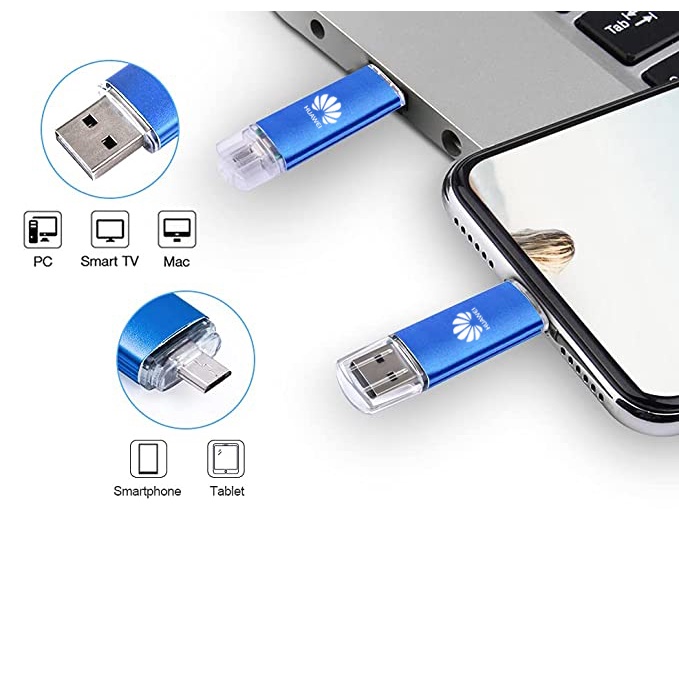 Huawei micro OTG Flash Drive 4GB / 8GB / 16GB / 32GB / 64GB / 128GB / 256GB / 512GB / 1tbtb Multifungsi Untuk Komputer