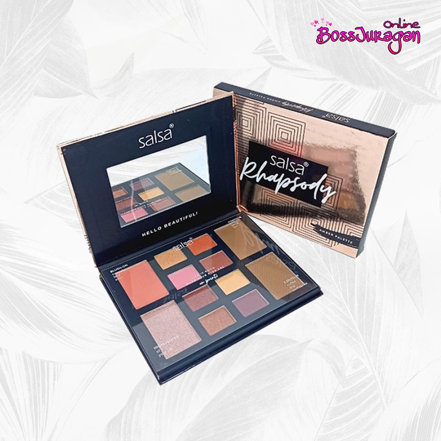 (BOSS) (BPOM) SALSA Rhapsody Classic Amber Palette - Salsa Eyeshadow Rhapsody Palette