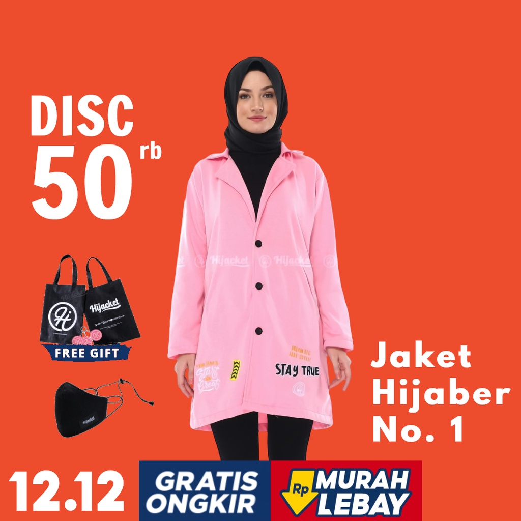 Hijacket Original Elma Hijaket Jaket Jacket Wanita Muslimah Jaket Blazer Cewek Jumbo Murah Terbaru Jaket Hijaber