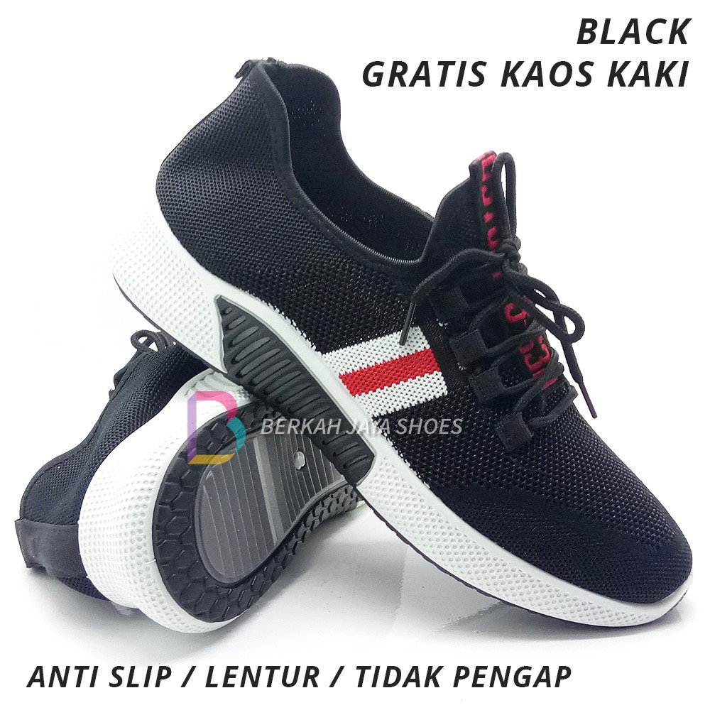 Sepatu Slip On Pria Import Kasual - Gratis Kaos Kaki