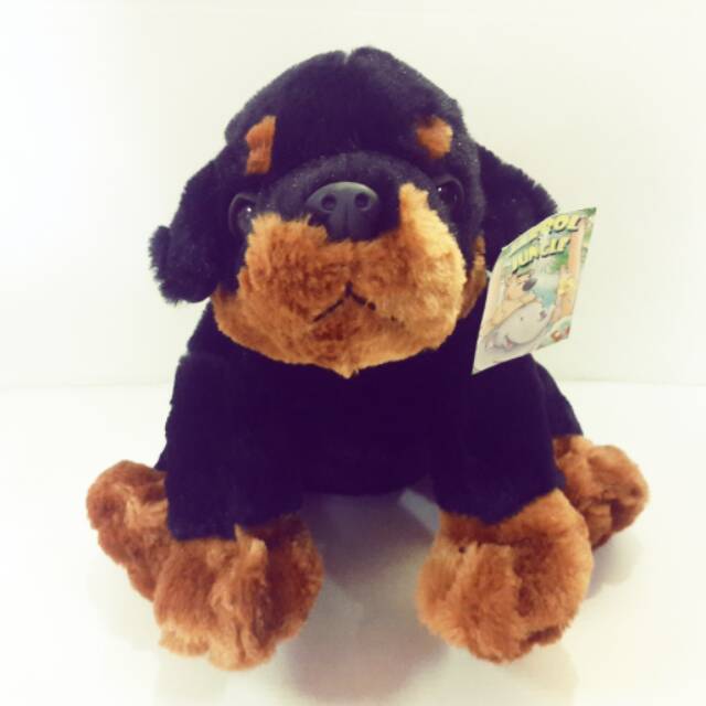 Boneka Anjing Bruno Hitam Coklat M Shopee Indonesia