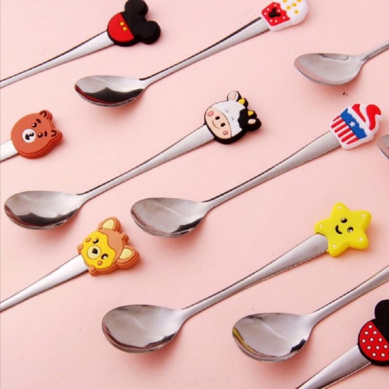 Sendok teh karakter  spoon kartun sendok mini motif karakter lucu