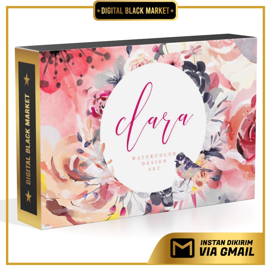 Clara Watercolor Design Set - JPEG Ultra HD