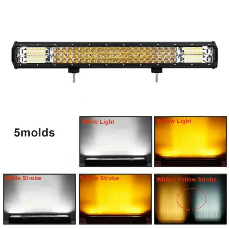 lampu sorot led bar 3 row led light bar jeep offroad lampu led kabut
