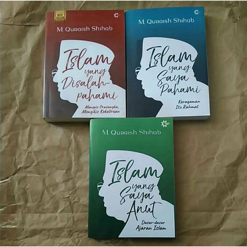 Paket 3 buku Islam Yang Disalah Pahami,Islam Yang Saya Pahami,Islam Yang Saya Anut