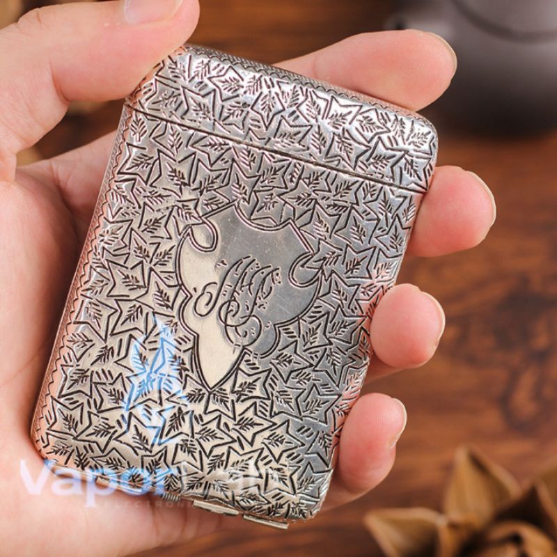 kotak tempat rkk vintage metal cig case peaky blinders viral