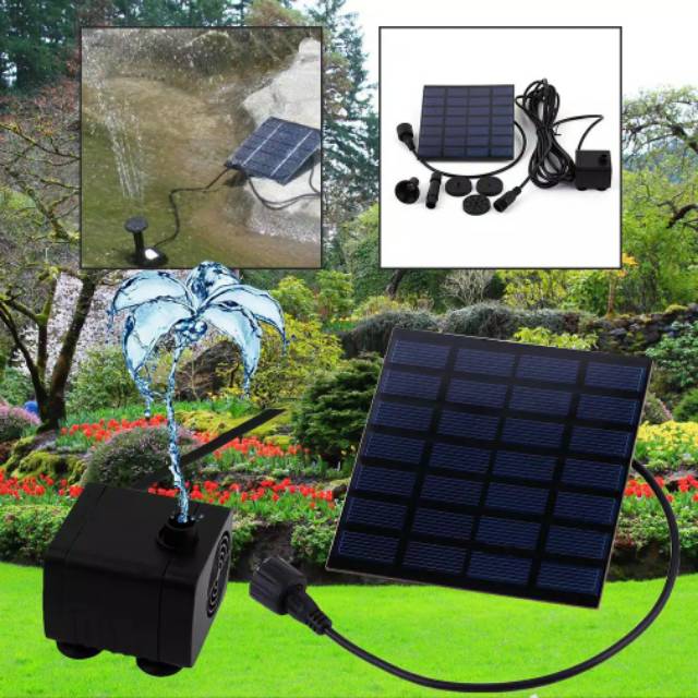 Pompa Air Mancur Tenaga Surya Matahari Solar Cell Water pump Water Proof Mini Kolam Outdoor