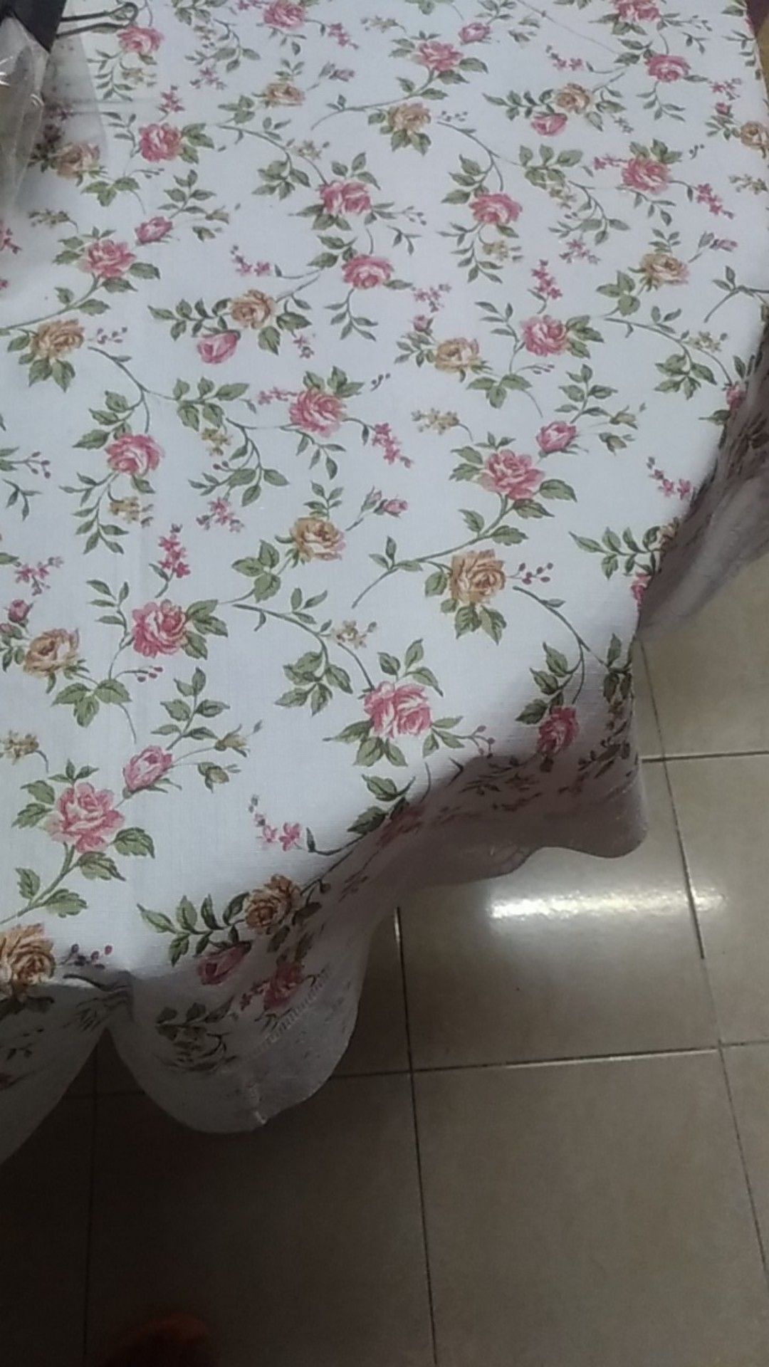 Taplak Meja Makan Plastik Tebal Oval 152x228cm Shabby Chic Leopard