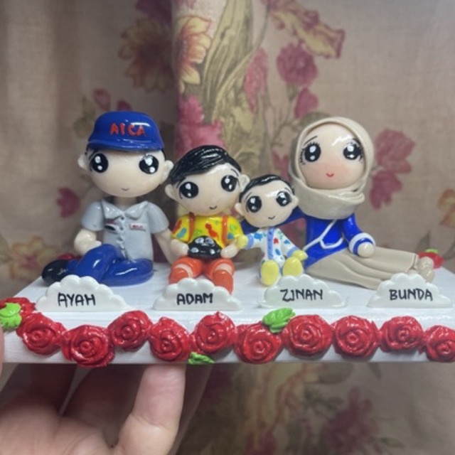 pajangan dashboard mobil custom clay (Alas Kayu) posisi duduk