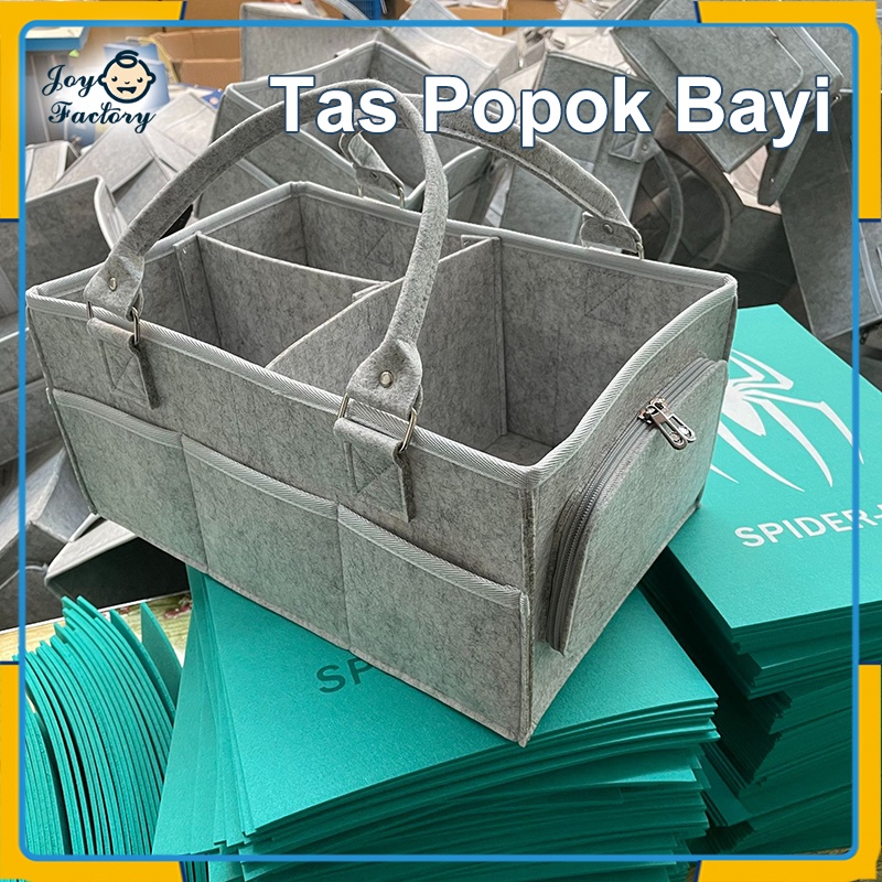 Caddy Bag Baby Diaper Organizer Tas Popok Peralatan Bayi Tas Penyimpanan Bayi Ruang besar, ringan dan bernapas