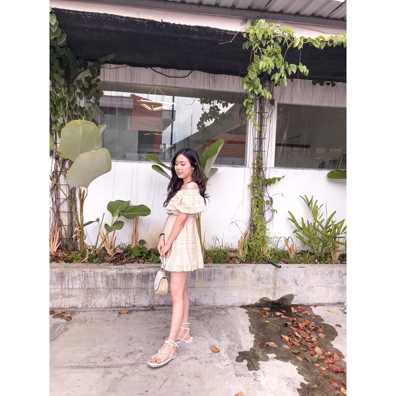 Baju korea murah Sabrina dress (picnic cute dress) korean dress